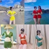 Set Đồ Bơi Nữ 2 Mảnh Xoáy Ngực Giá Rẻ 199k Thiết Kế Thon Gọn, Phong Cách Mùa Hè 9
