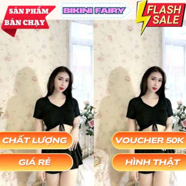 Set Đồ Bơi Nữ 2 Món Kiểu Váy Xòe Tay Ngắn - Giảm Đến 199k, Giá Gốc 256.710₫