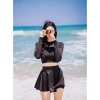 Set Đồ Bơi Nữ Tay Dài + Váy Xoè Size M L XL - Thun Co Giãn 4 Chiều, Tôn Dáng, Che Khuyết Điểm - 199k 6