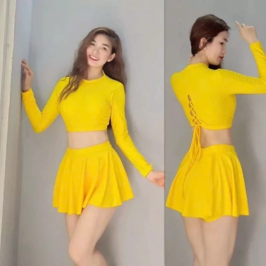 Set Đồ Bơi Nữ Tay Dài + Váy Xoè Size M L XL - Thun Co Giãn 4 Chiều, Tôn Dáng, Che Khuyết Điểm - 199k 10 Set Đồ Bơi Nữ Tay Dài + Váy Xoè Size M L XL - Thun Co Giãn 4 Chiều, Tôn Dáng, Che Khuyết Điểm - 199k 10
