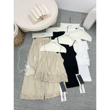 Set Đồ Đi Chơi Tơ Đũi Hàn Xước Bèo Nhẹ Áo 2 Dây + Quần Ống Rộng Mẫu 2.026 Giá ưu đãi 468.689₫