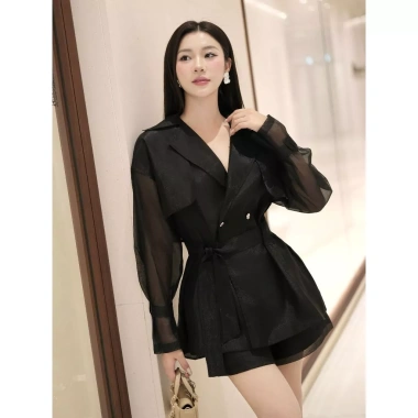 Set Nữ JOVEN Mahi Blazer Voan Thắt Eo Cột Lệch 1 Bên – Kiểu Thanh Lịch, Phối Đa Dáng, Giảm Giá, Ưu Đãi, Đẹp, Chỉ 902.500₫