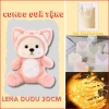 Set quà tặng 2.025 - Combo 4 món: Gấu bông cute, thiệp, đèn nháy, túi mặt kính giá rẻ 121.5k