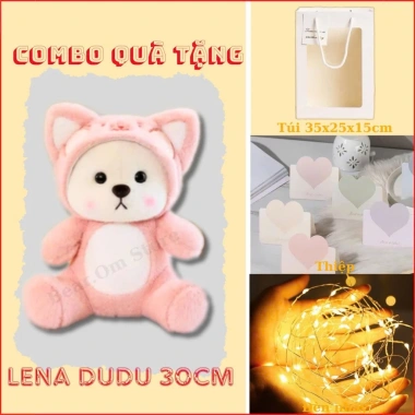 Set quà tặng 2.025 - Combo 4 món: Gấu bông cute, thiệp, đèn nháy, túi mặt kính giá rẻ 121.5k 10 Set quà tặng 2.025 - Combo 4 món: Gấu bông cute, thiệp, đèn nháy, túi mặt kính giá rẻ 121.5k 10