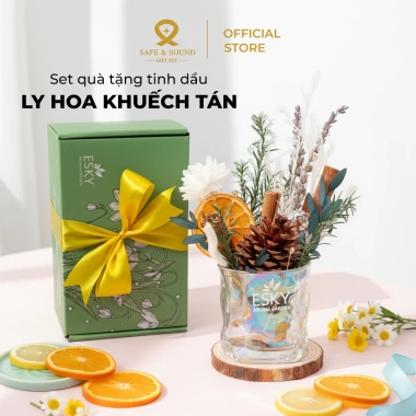 Set Quà Tặng Cao Cấp Ly Hoa Decor Thơm Phòng, Khuếch Tán Tinh Dầu – Ưu đãi 299k (Giá gốc 370.760) 2
