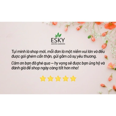 Set Quà Tặng Nam Nữ ESKY Aroma Garden Tinh Dầu Cắm Que Thơm Phòng 100ml - Giá chỉ 319.000 đồng