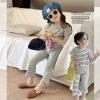 Set Quần Áo Bé Gái Tay Ngắn Kẻ Sọc + Quần Ống Loe - Thun Tăm Hàn, Mùa Hè Thoải mái 115.934₫ 8