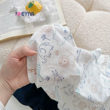 Set sơ mi bé trai họa tiết động vật ngộ ngĩnh - mềm hút mồ, còn 249.100₫ 6