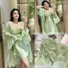 Set Váy Ngủ & Áo Choàng Lụa Bèo Xoè Ngực Chéo Lyly Tiểu Thư - Giá 585.000 VND