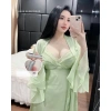Set Váy Ngủ & Áo Choàng Lụa Bèo Xoè Ngực Chéo Lyly Tiểu Thư - Giá 585.000 VND 7