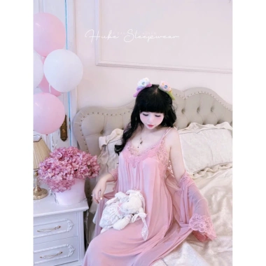 Set Váy Ngủ Áo Choàng Thun Ren Dài Tiểu Thư QC Loại 1 - Giá 585.000đ, giảm 20% 3 Set Váy Ngủ Áo Choàng Thun Ren Dài Tiểu Thư QC Loại 1 - Giá 585.000đ, giảm 20% 3