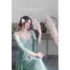 Set Váy Ngủ + Áo Choàng Thun Ren Mềm Dáng Dài Tiểu Thư - Hube Sleepwear 585k 7