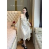 Set Váy Ngủ Cao Cấp Hube Sleepwear - Áo Choàng Lụa Hai Dây, Ren Viền Ngực, Eo Xuông Dài, Tiểu Thư QC, Giá Ưu Đãi 515.000 VND 4