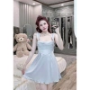 Set Váy Ngủ Hube Sleepwear - Áo Choàng Lụa Tay Voan, Cổ Đổ, Dây Tua Rua Tiểu Thư, 495k 2