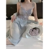 Set Váy Ngủ Lụa Cao Cấp + Áo Choàng Voan Nơ Nhí Bèo Ren - Hube Sleepwear 515k 4