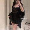Set Váy Ngủ và Áo Choàng Lụa Ren Eo Cup, Cổ Ngực - Cao Cấp, Giá 315k Xíu Sleepwear 5