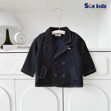 Set Vest Dạ Công Tử Bé Trai Kèm Nơ - Áo Vest Sành Điệu Cho Tết, Giá 385.000₫