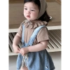 Set yếm bò mix áo ngắn tay thông hơi siêu dễ thương cho bé gái - 218.900 VND 8