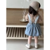 Set yếm bò mix áo ngắn tay thông hơi siêu dễ thương cho bé gái - 218.900 VND 9