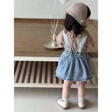 Set yếm bò mix áo ngắn tay thông hơi siêu dễ thương cho bé gái - 218.900 VND 9 Set yếm bò mix áo ngắn tay thông hơi siêu dễ thương cho bé gái - 218.900 VND 9