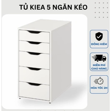 Ship hoả tốc Hộc tủ ALEX IKEA 5 ngăn IGM MDF ngăn kéo chống ẩm giá chỉ 956.284₫