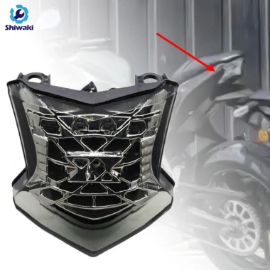Shiwaki LED Đuôi Đèn Xoay Tích Hợp Siginal Lắp Đặt nhanh cho Kawasaki Ninja Z900 2.017-2.023 5