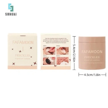 SHNGki Đệm khí tàn nhang mặt & cơ thể - Bộ tem mô phỏng tự nhiên, dấu chấm giả, trang điểm chống nước