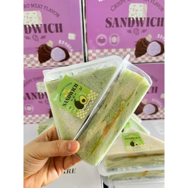 Sỉ 1 thùng 32 khay bánh sandwich tam giác chà bông vị khoai mỡ bơ, pho mai - Bánh mềm thơm, béo ngậy, chỉ 328.880đ