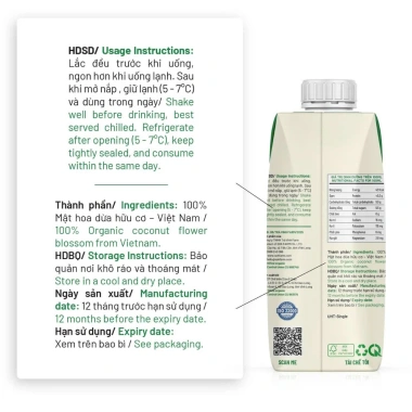 SIÊU NGON Thùng 12 Chai Nước Mật Hoa Dừa Tươi Tiệt Trùng Organic SOKFARM Đặc Sản Mê Kông - Giá 165k