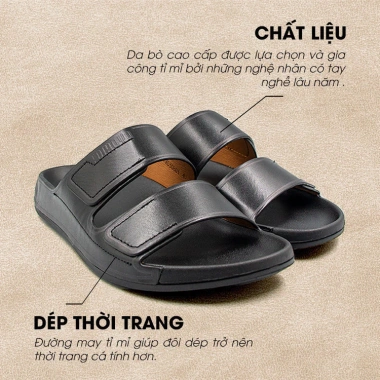 SIÊU SALE 3.3 Dep Quai Ngang Nam Da Bò Nappa Cao Cấp Tomoyo TMD308 Giá 1,4 Triệu 2 SIÊU SALE 3.3 Dep Quai Ngang Nam Da Bò Nappa Cao Cấp Tomoyo TMD308 Giá 1,4 Triệu 2
