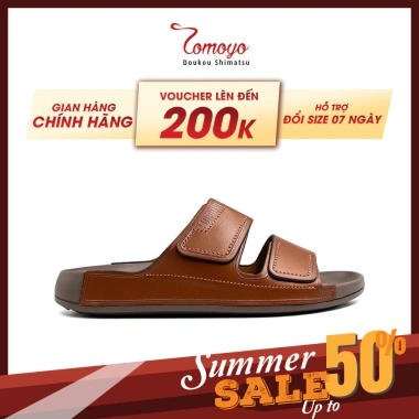 SIÊU SALE 3.3 Dep Quai Ngang Nam Da Bò Nappa Cao Cấp Tomoyo TMD308 Giá 1,4 Triệu