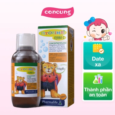 Siro Fitobimbi Ferro C Bổ sung Sắt Kẽm Vitamin C Tăng sức đề kháng Giá ưu đãi 335.000đ 2 Siro Fitobimbi Ferro C Bổ sung Sắt Kẽm Vitamin C Tăng sức đề kháng Giá ưu đãi 335.000đ 2