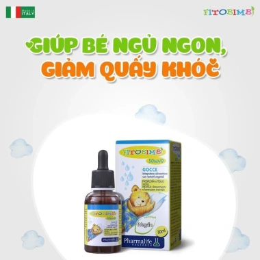 Siro Giúp Bé Ngủ Ngon FITOBIMBI SONNO Bổ Sung Vitamin - Giá 329.950 VNĐ Giảm từ 428.935