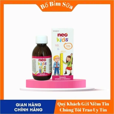 Siro Neo Kids Growth 19 Vitamin + Khoáng chất 150ml - Hỗ trợ tăng chiều cao, sức khỏe bé yêu, giá ưu đãi 255.000₫