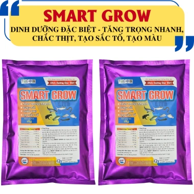 SMART GROW – Thức ăn tăng trọng nhanh, chắc thịt, tạo màu, kích thích bắt mồi cho cá, ếch, lươn – Giá ưu đãi 215.000₫