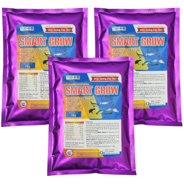 SMART GROW – Thức ăn tăng trọng nhanh, chắc thịt, tạo màu, kích thích bắt mồi cho cá, ếch, lươn – Giá ưu đãi 215.000₫