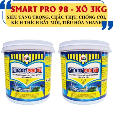 SMART PRO 98 3kg - Thức ăn nhanh, kích thích bắt mồi cá, ếch, lươn - 415.000đ