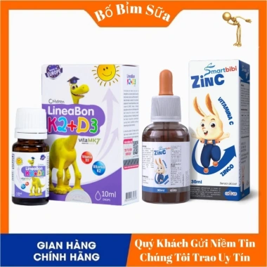 Smartbibi ZinC Bổ Sung Kẽm Hữu Cơ Vitamin C 30ml Tăng Đề Kháng Chính Hãng 275k