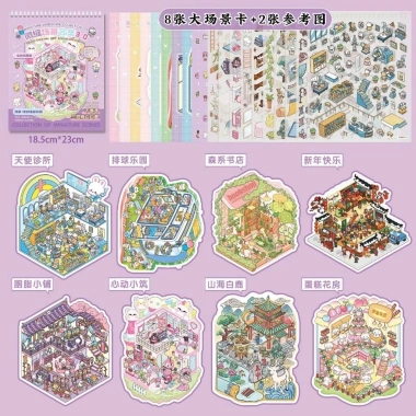 Sổ Sticker 3D Cảnh Quan Cắt Sẵn Cho Bé - Bộ Nhãn Dán Phong Cảnh Hanacorn Giá Sale 59K 46 Sổ Sticker 3D Cảnh Quan Cắt Sẵn Cho Bé - Bộ Nhãn Dán Phong Cảnh Hanacorn Giá Sale 59K 46