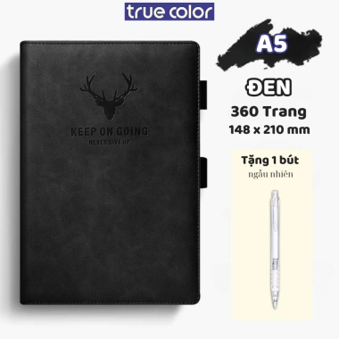 Sổ Tay Bìa Da A5 360 Trang Sổ Tay Văn Phòng Sang Trọng 8 Màu Ấn Tượng, Sổ Ghi Chép Cá Nhân Công Việc - Văn Phòng Phẩm 11