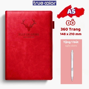 Sổ Tay Bìa Da A5 360 Trang Sổ Tay Văn Phòng Sang Trọng 8 Màu Ấn Tượng, Sổ Ghi Chép Cá Nhân Công Việc - Văn Phòng Phẩm 14