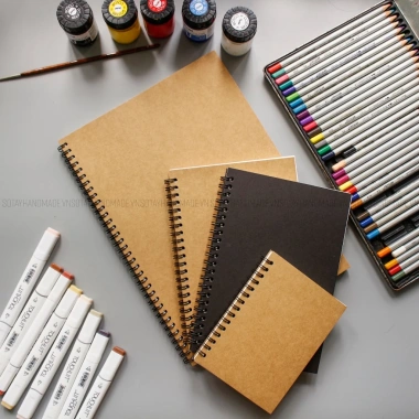 Sổ vẽ sketchbook 130gsm Artline - vẽ chì, màu thạch, màu nước, giá 27.000 VND 3