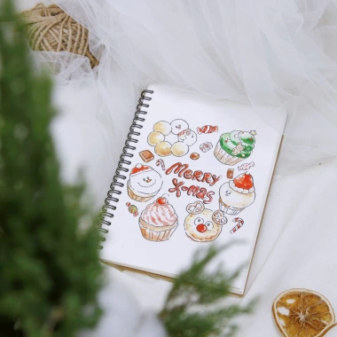 Sổ vẽ sketchbook 130gsm Artline - vẽ chì, màu thạch, màu nước, giá 27.000 VND 7