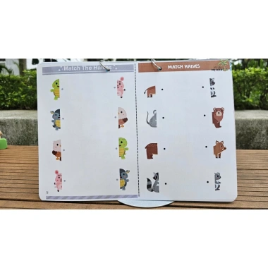 Sổ viết xóa IQ KIDS cho trẻ 2‑4 tuổi, bìa cứng + bút viết xóa, giảm giá 135k