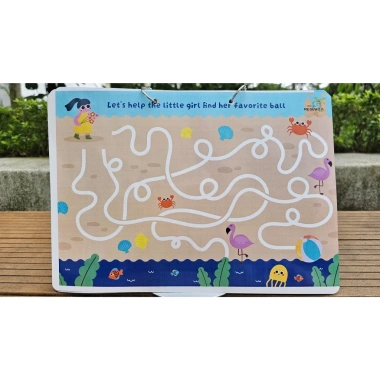 Sổ viết xóa IQ KIDS cho trẻ 2‑4 tuổi, bìa cứng + bút viết xóa, giảm giá 135k
