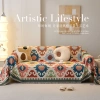 Sofa Bao Vải Bắc Âu Đa Năng 4 Mùa - Chống Trơn Trượt, Trầy Xước, Cắm Trại, Khăn Bao Vỏ Sofa FIL 3