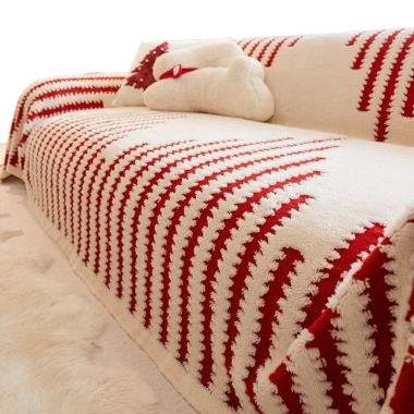Sofa Bao Vải Đỏ Lễ Hội 2.024 – Phong Cách Mới, Sang Trọng cho Xuân, Tết & Đông – JZGB