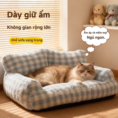Sofa giường mèo mềm mại, giường chó chuồng mùa đông, giặt được 4 mùa - 450.000₫ 4 Sofa giường mèo mềm mại, giường chó chuồng mùa đông, giặt được 4 mùa - 450.000₫ 4
