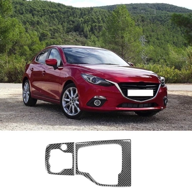 Sợi Carbon Bánh Răng Đầu Dịch Chuyển Núm Mazda 3 Axela 2.014-2.017 RHD