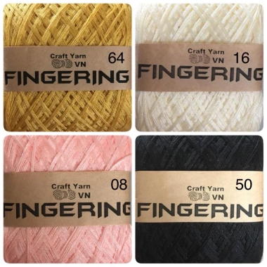 Sợi Cotton Bóng 100gr Fingering 50 màu - Mềm mịn, Giá ưu đãi 28.800₫ 7